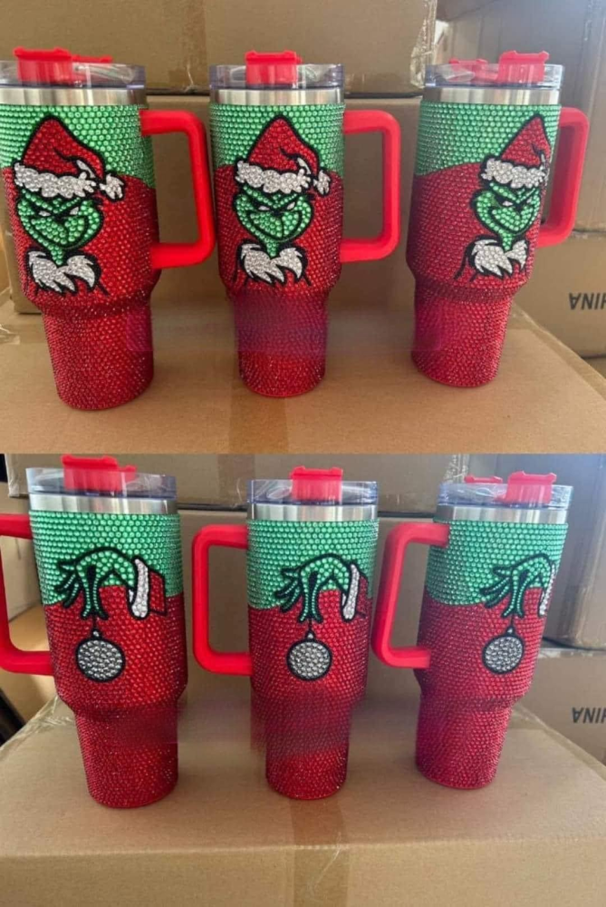 Zella 40OZ Red Grinch Rhinestone China Warehouse