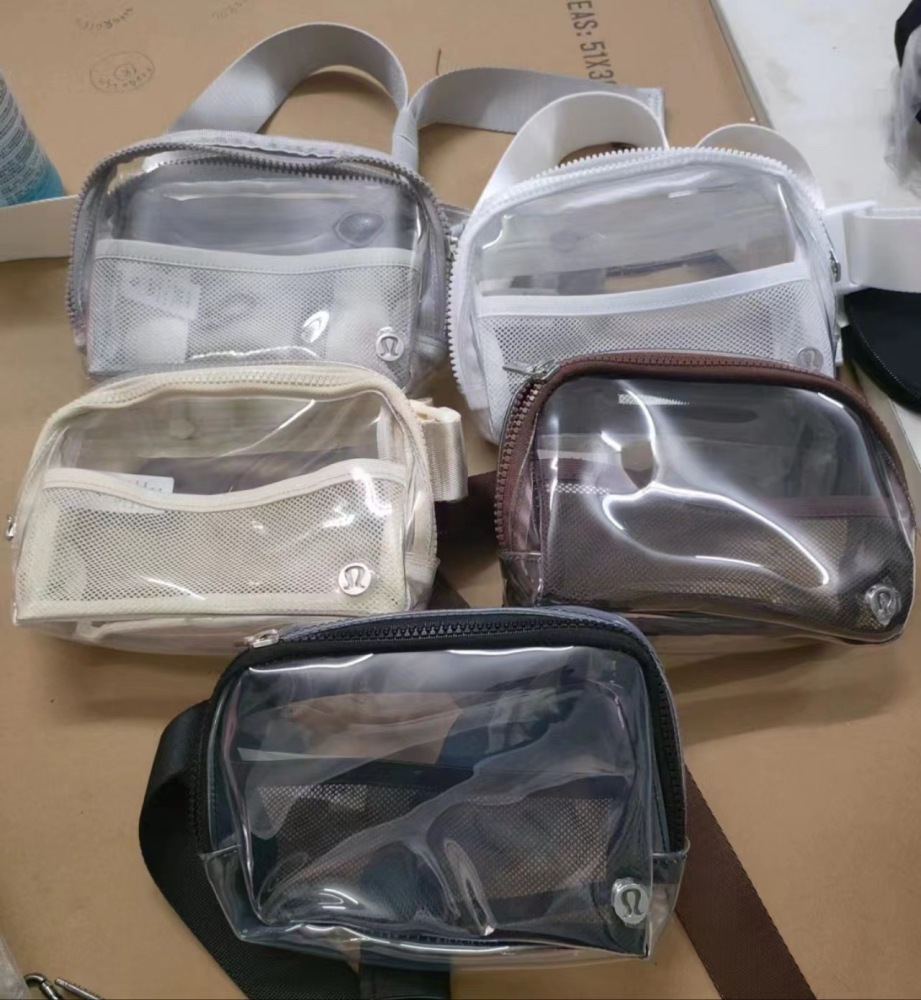 Zella lulu transparent bags mix colors