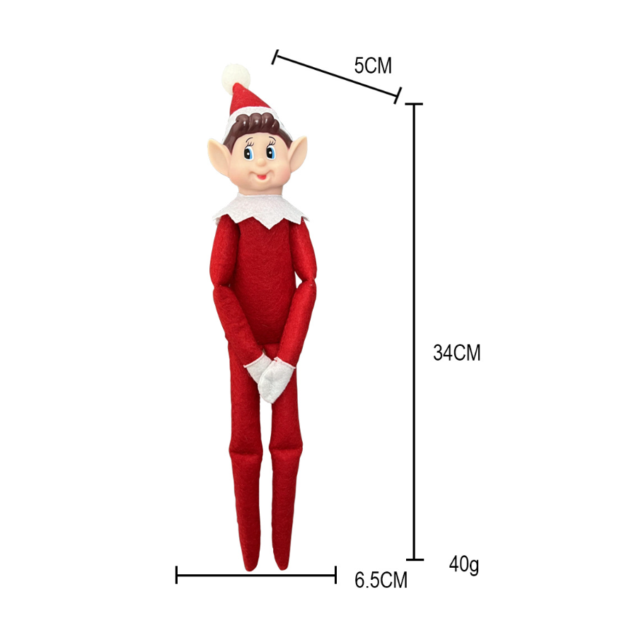 Zella CHINESE WAREHOUSE 30cm Pvc Grinch Elf Doll