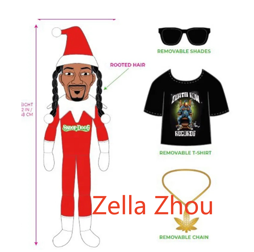 Zella New Wholesale snoopo on a stoop Christmass Elf Doll