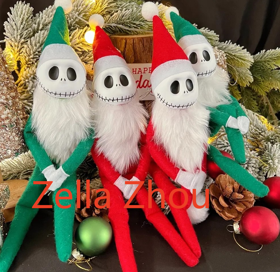 Zella CHINESE WAREHOUSE 30cm Pvc Grinch Elf Doll