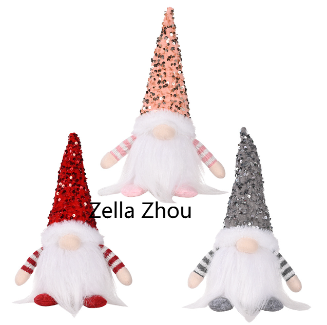 Zella Rudolf doll Christmas glowing faceless doll ornament