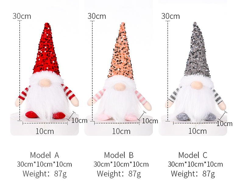 Zella Rudolf doll Christmas glowing faceless doll ornament