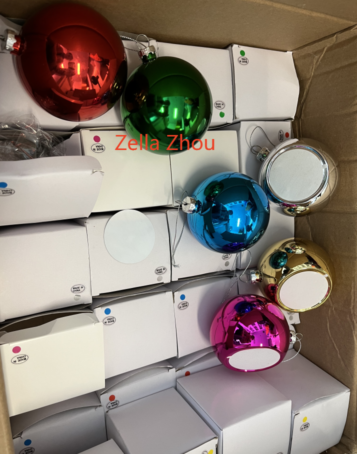 Zella Christmas Ball 3.14inch for sublimation decoration