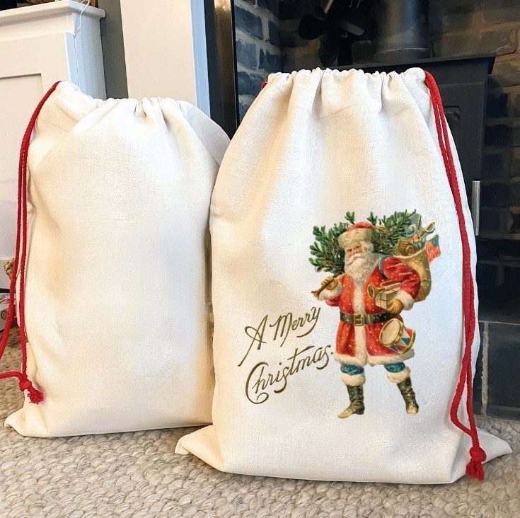 Zella Blank Santa bags for sublimation