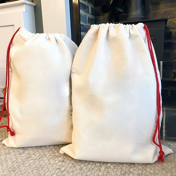 Zella Blank Santa bags for sublimation