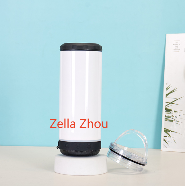 Zella 16oz bluetooth speakers can cooler for sublimation USA warehouse
