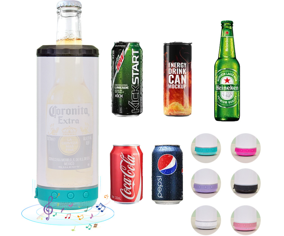 Zella 16oz bluetooth speakers can cooler for sublimation USA warehouse