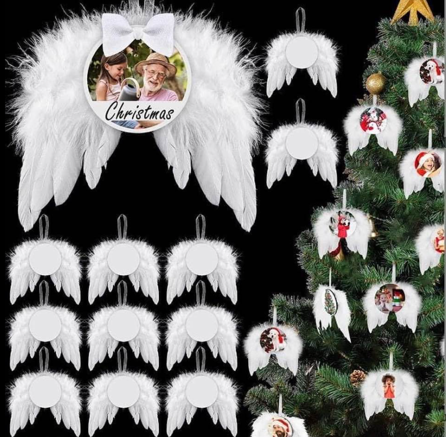 Zella MDF double-side sublimation wing Ornaments