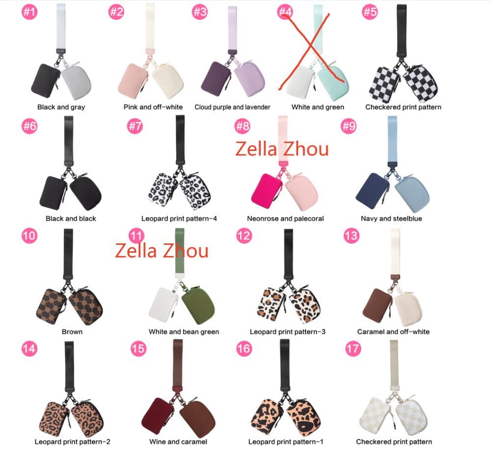 Zella Nylon Wallet Sets 11.5*0.5*7cm