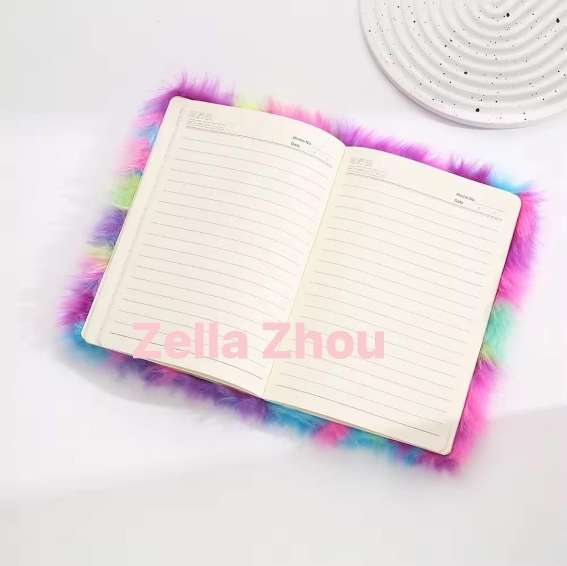 Zella New Style Plush Cartoon A5 notebooks