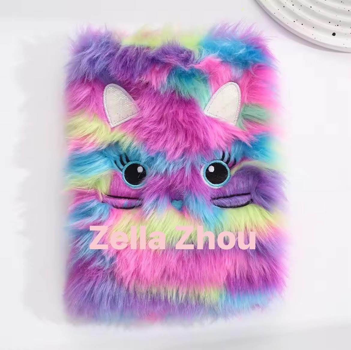 Zella New Style Plush Cartoon A5 notebooks