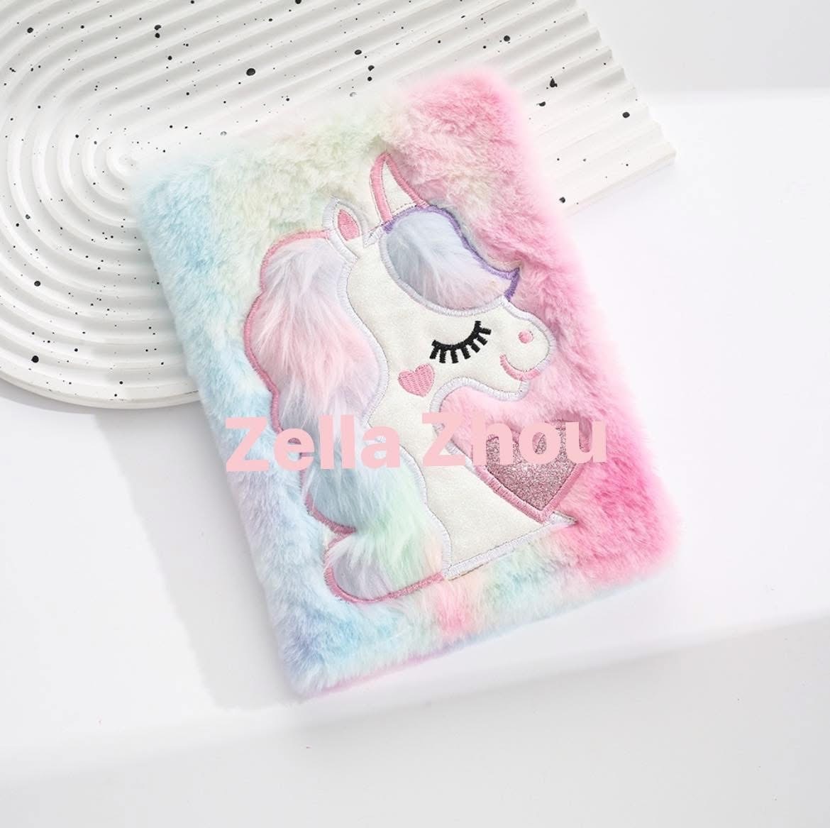 Zella New Style Plush Cartoon A5 notebooks