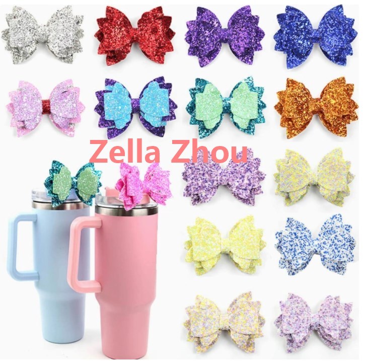 Zella Tumbler Cow Accessories Shiny Glitter Decoration