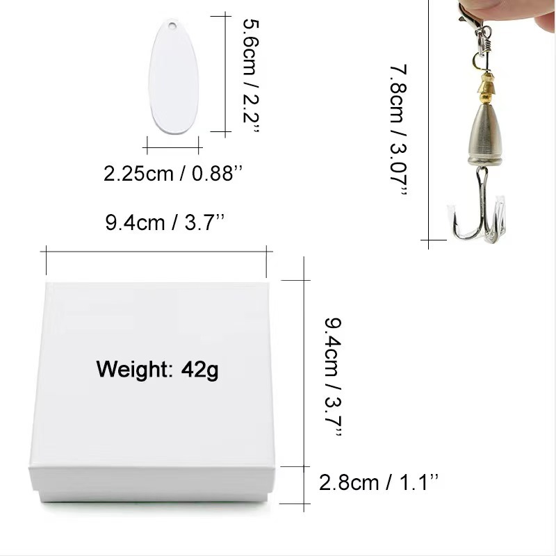 Zella Sublimation Fish hook with gift box for Father!: Day