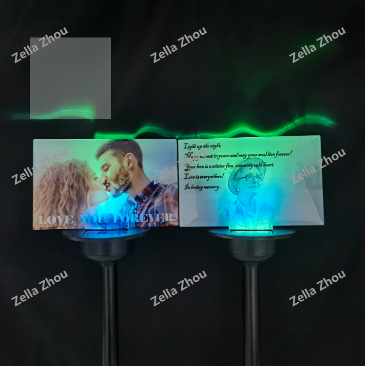 Zella  Acrylic Solar Outdoor Light Memorial Gift CHINESE WAREHOUSE