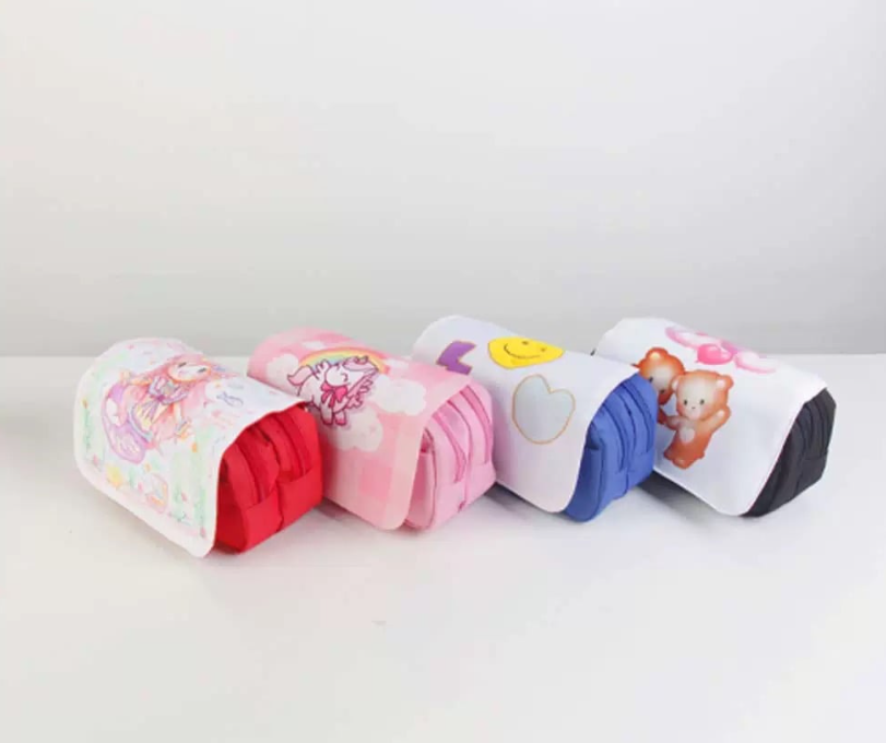 Zella 2025 Popular sublimation double layer Cosmestic with mix colors