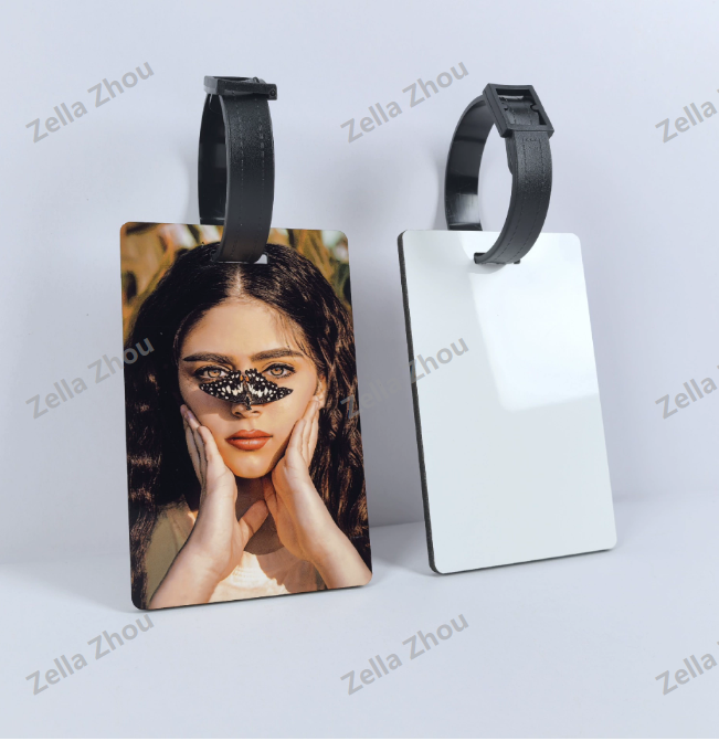 Zella MDF blank sublimation luggage tags