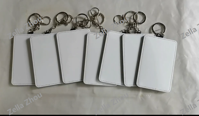 Zella PU Leather Card Holder With Keychain for sublimation