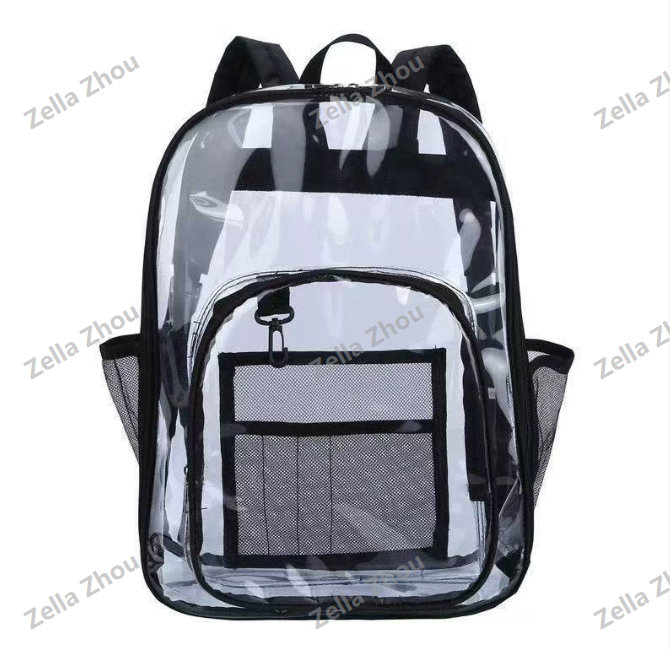 Zella 2025 Popular PVC Clear Backpack with Mix Colors