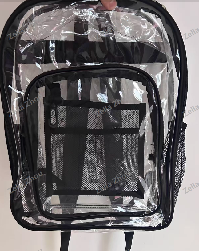 Zella 2025 Popular PVC Clear Backpack with Mix Colors