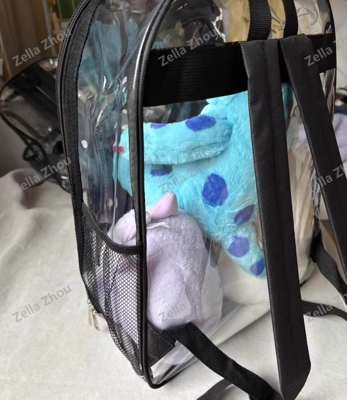 Zella 2025 Popular PVC Clear Backpack with Mix Colors