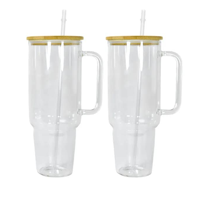 Zella 40oz glass cups clear USA warehouse