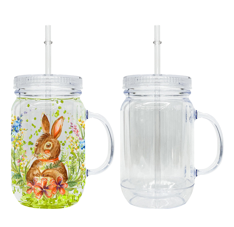 Zella 20oz snow globe mugs with handle USA warehouse