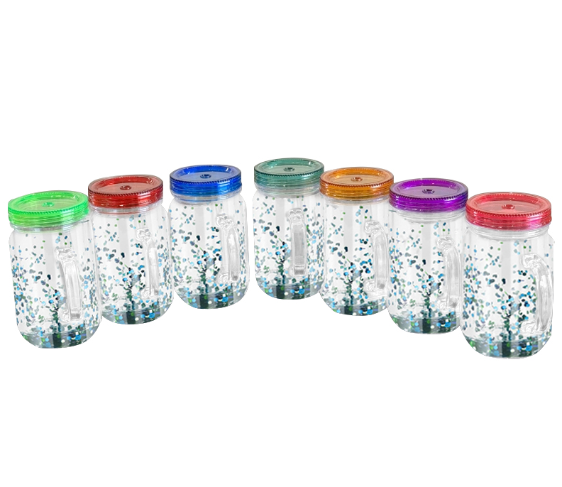 Zella 20oz snow globe mugs with colored lids USA warehouse