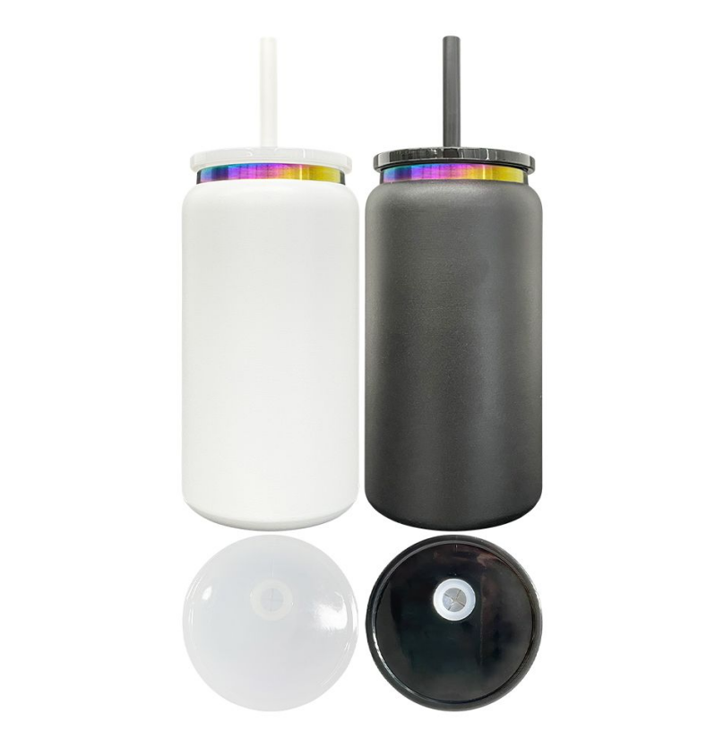 Zella 16oz rainbow stainless steel (black and white) US warehouse