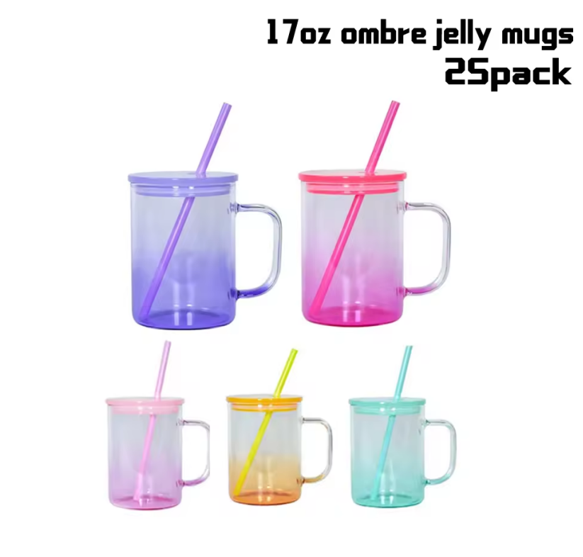 Zella 17oz ombre jelly mugs US Warehouse