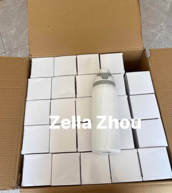 Zella 16oz/24oz/32oz sublimation water bottle FreeSip Insulated Stainless Steel Water Bottle with Straw