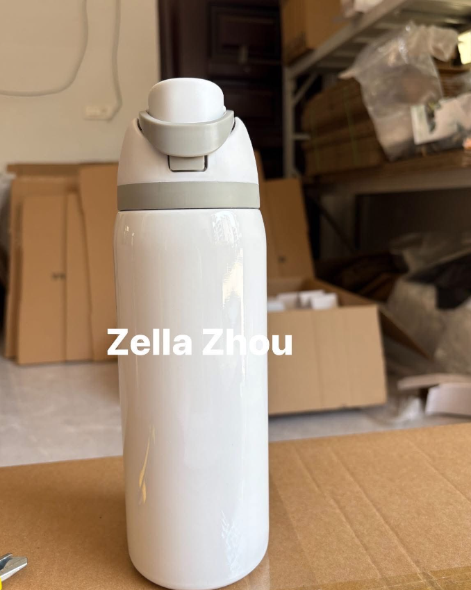 Zella 16oz/24oz/32oz sublimation water bottle FreeSip Insulated Stainless Steel Water Bottle with Straw