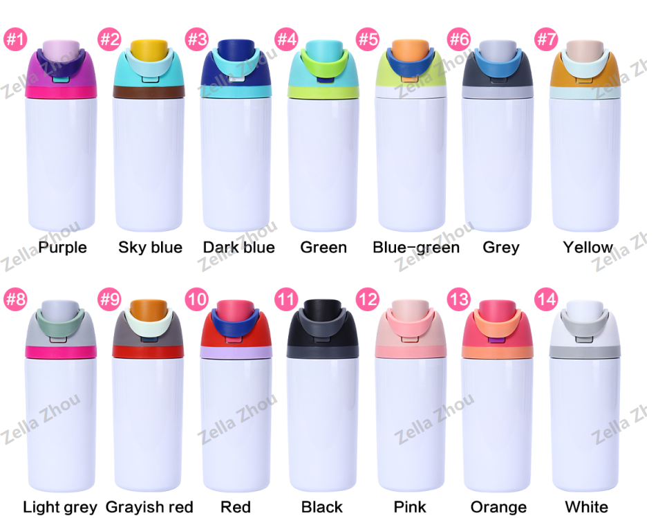 Zella 16oz/24oz/32oz sublimation water bottle FreeSip Insulated Stainless Steel Water Bottle with Straw