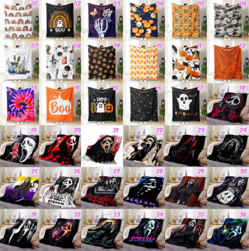 Zella Halloween Blankets for Party Sofa Bed Living Room 100*150&150*200
