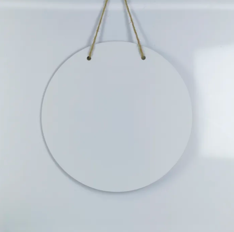 Zella China Warehouse 30pcs 12 in MDF Sublimation Round Door Hanger
