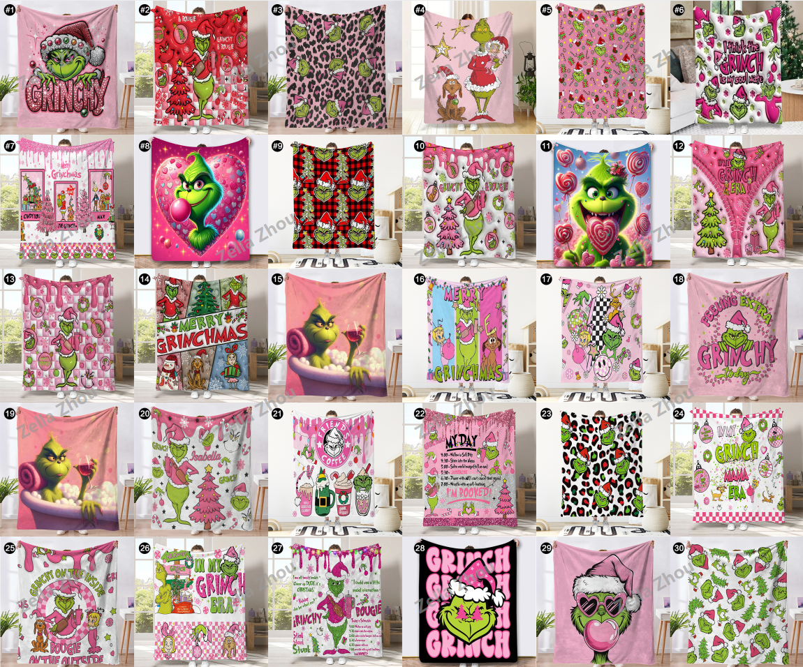 Zella New Style Grinch Blankets