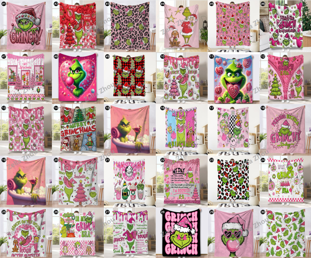 Zella New Style Grinch Blankets