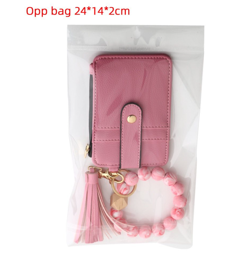 Zella New Arrivals Valentine's Day Silicone Bracelet Come With PU Leather Purse