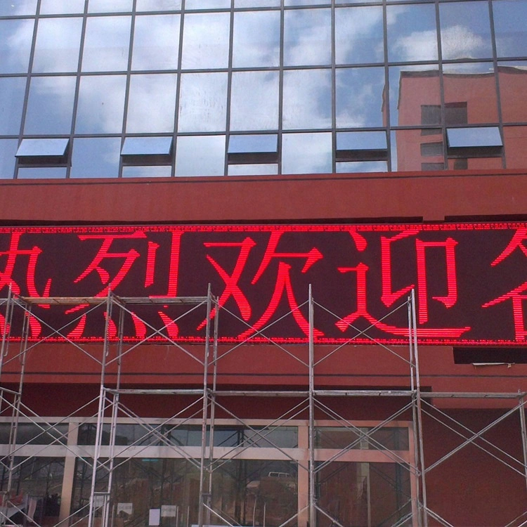 P10 High quality Outdoor  single color and RGB led display screen for shop head or advertising up of shop door
