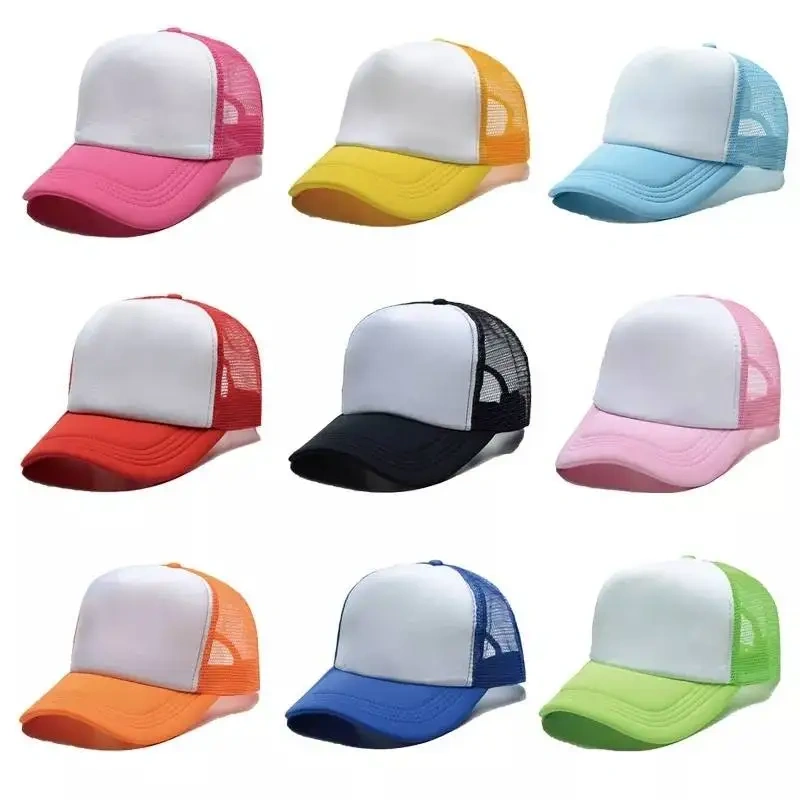 Wholesale Sublimation Blank Trucker Cap Custom Logo Sport Baseball Mesh Foam Hat Trucker cap
