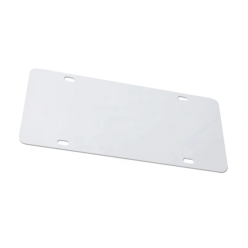 High Quality Custom Logo Sublimation Blank Aluminum Car License Plate