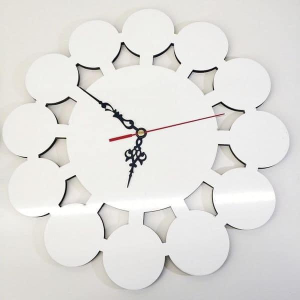 30cm Dye Sublimation Heat Transfer Customized Blank MDF Clock Wall Clock Circle Shape