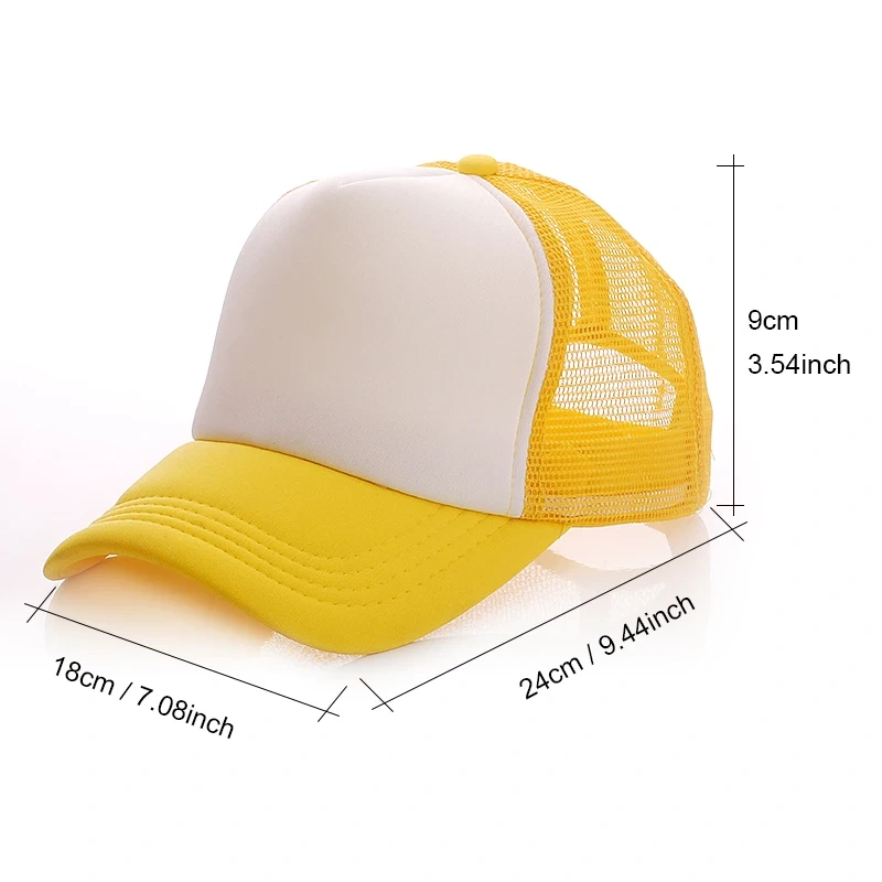 Wholesale Sublimation Blank Trucker Cap Custom Logo Sport Baseball Mesh Foam Hat Trucker cap