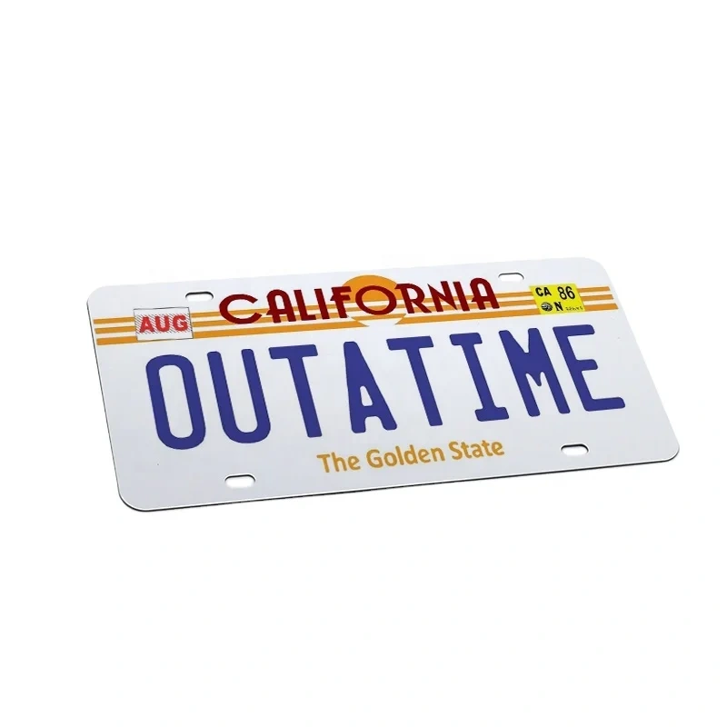 High Quality Custom Logo Sublimation Blank Aluminum Car License Plate