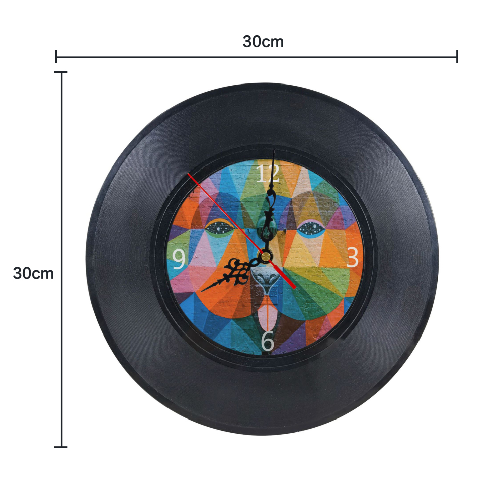 Round Shape Wooden MDF Phonogram Sublimation Blanks Clock