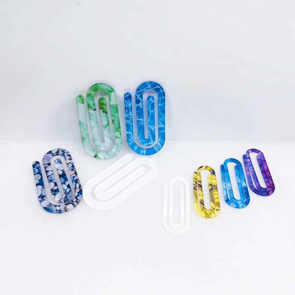 New hot selling Large size sublimation Acrylic paper clip customized acrylic bookmark blanks