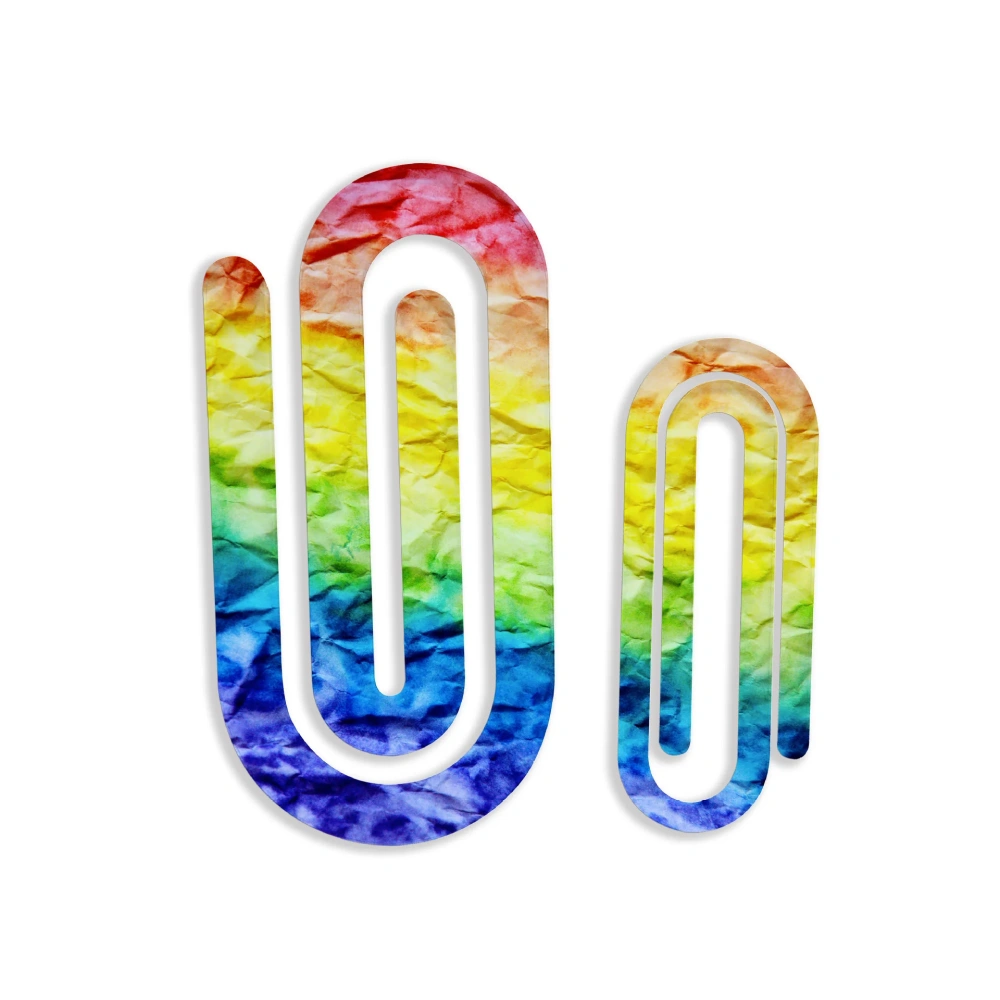 New hot selling Large size sublimation Acrylic paper clip customized acrylic bookmark blanks