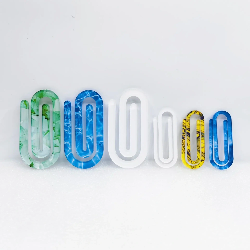 New hot selling Large size sublimation Acrylic paper clip customized acrylic bookmark blanks