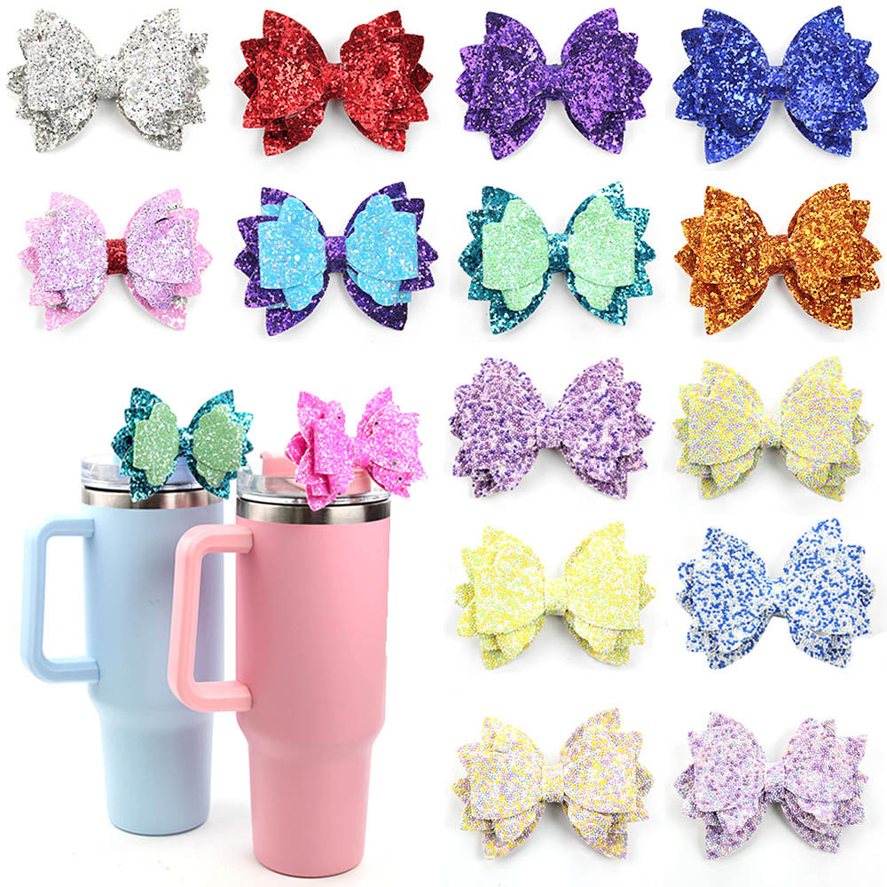 Bow Straw Topper for 40oz Cup Straw Cover for Simple Modern Tumbler Bow Straw Accessories